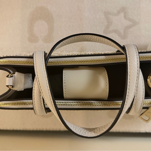 Coach Nina Small Tote Bag Pebble Leather Chalk White NWOT - Picture 10 of 11